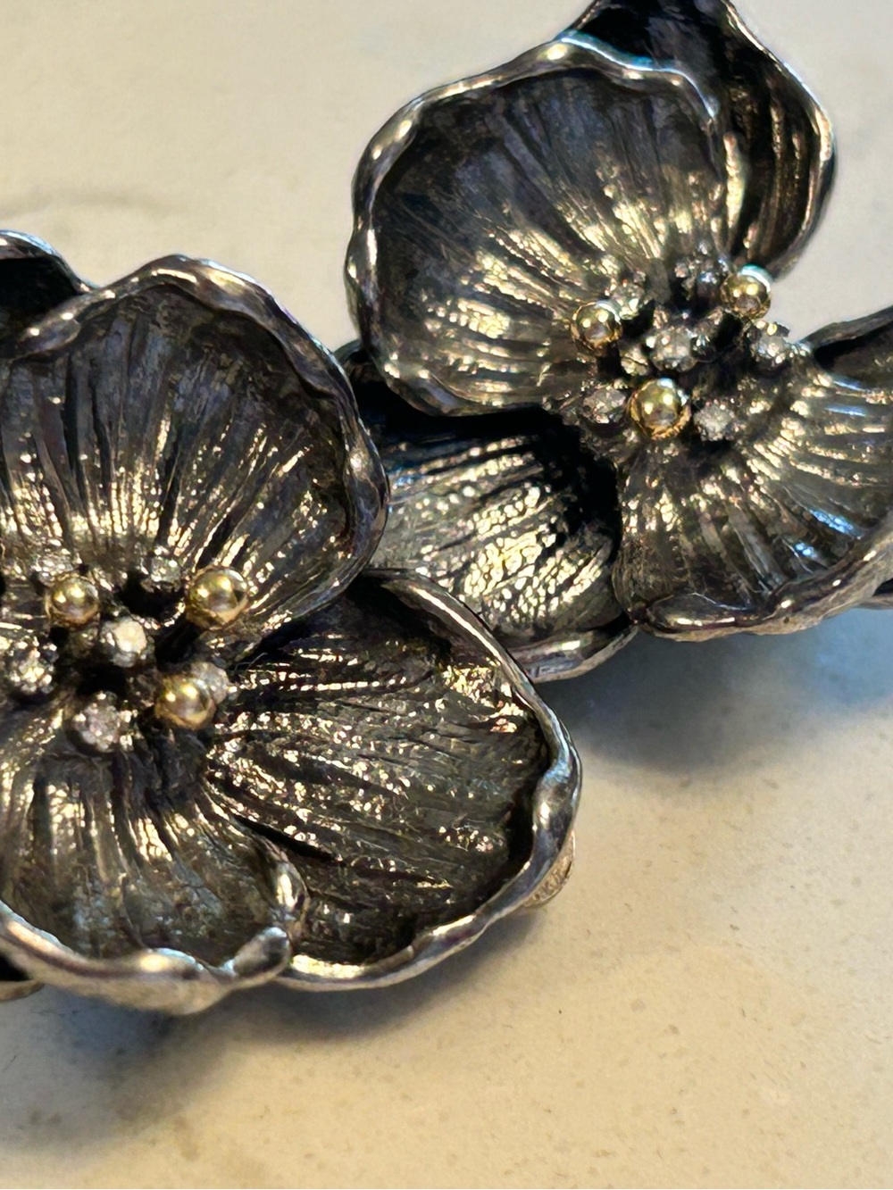 Michael Aram Pearl Multi-Strand Silver Necklace with Diamond Accents & Orchids - Picture 3 of 16